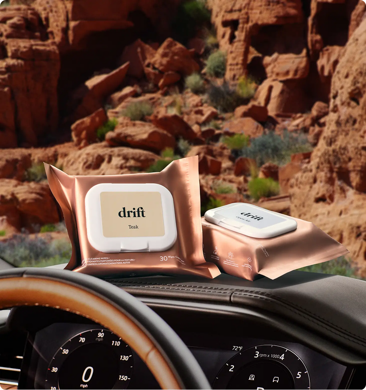 Scented Car Wipes Teak