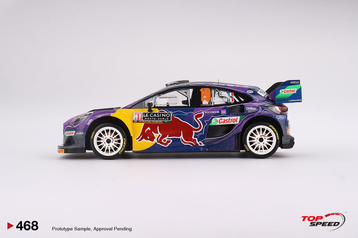 Topspeed 1:18 Ford Puma Rally1 #19 M-Sport Ford WRT 2022 Rally Monte Carlo Winner TS0468