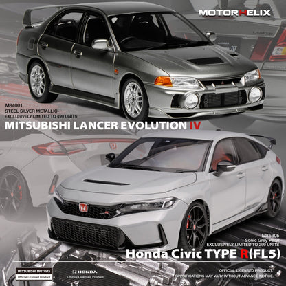 Motorhelix 1:18 Honda Civic Type R（FL5) Sonic Grey Pearl M85305