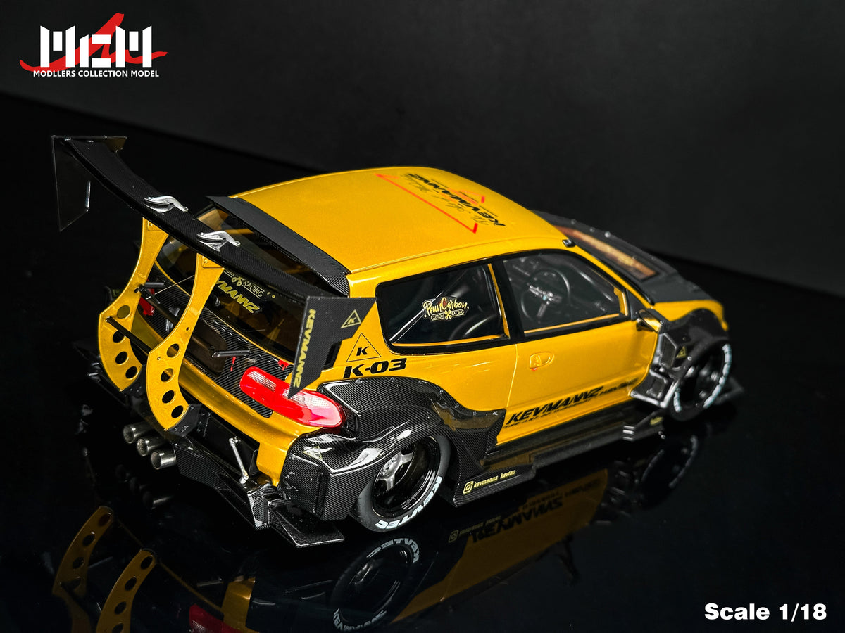 [Preorder] MCM 1:18 Honda Kevamannz 1996 EG6 Hatchback Wide  Body (5 Colours)