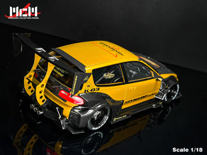 [Preorder] MCM 1:18 Honda Kevamannz 1996 EG6 Hatchback Wide  Body (5 Colours)