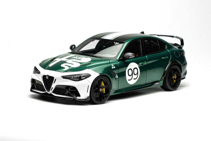MOTORHELIX 1:18 Alfa Romeo Giulia GTAm Green Livery Two-Tone #99 M89014