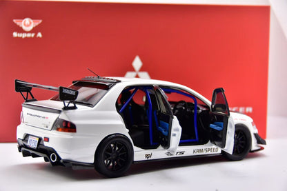 SUPER A 1:18 Mitsubishi EVO9 MR White FQ-360