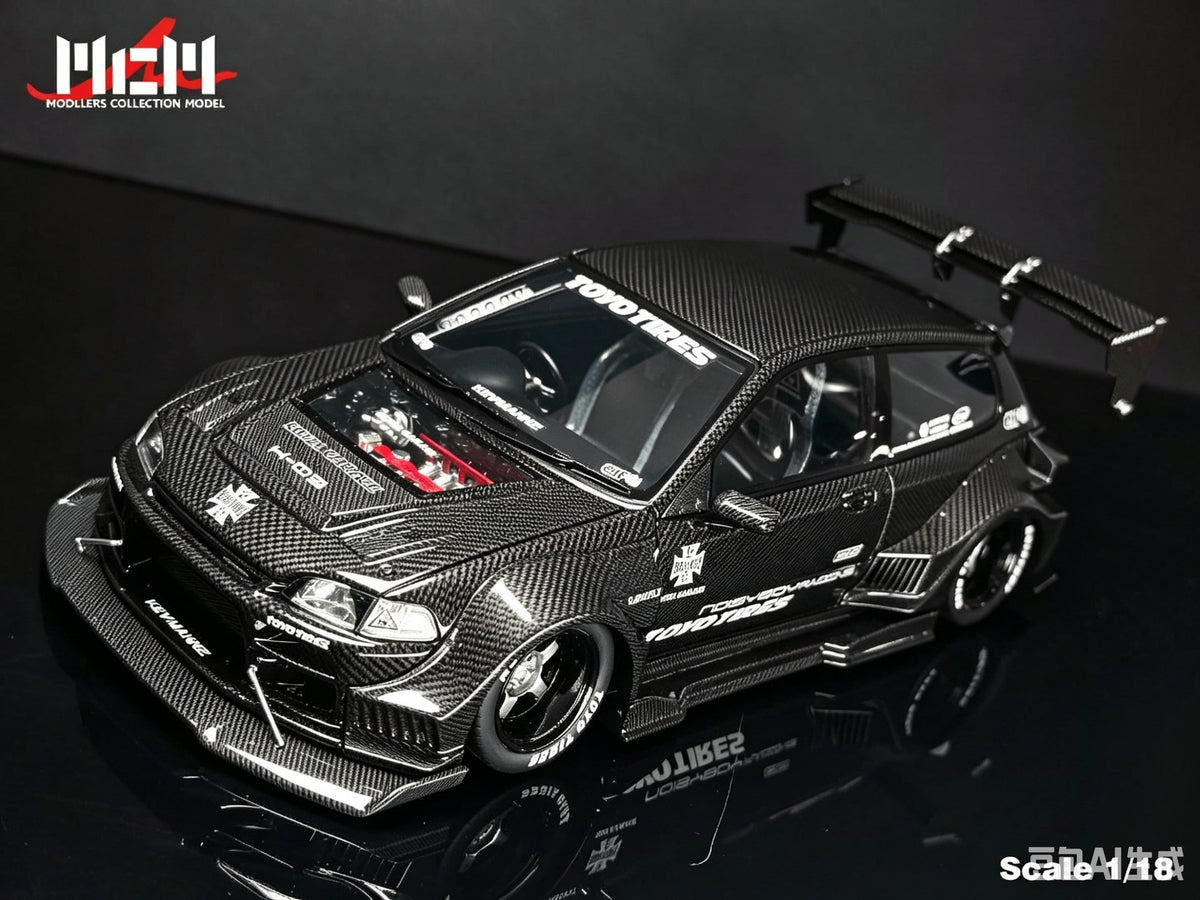 [Preorder] MCM 1:18 Honda Kevamannz 1996 EG6 Hatchback Wide  Body (5 Colours)