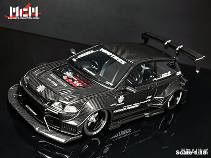 [Preorder] MCM 1:18 Honda Kevamannz 1996 EG6 Hatchback Wide  Body (5 Colours)