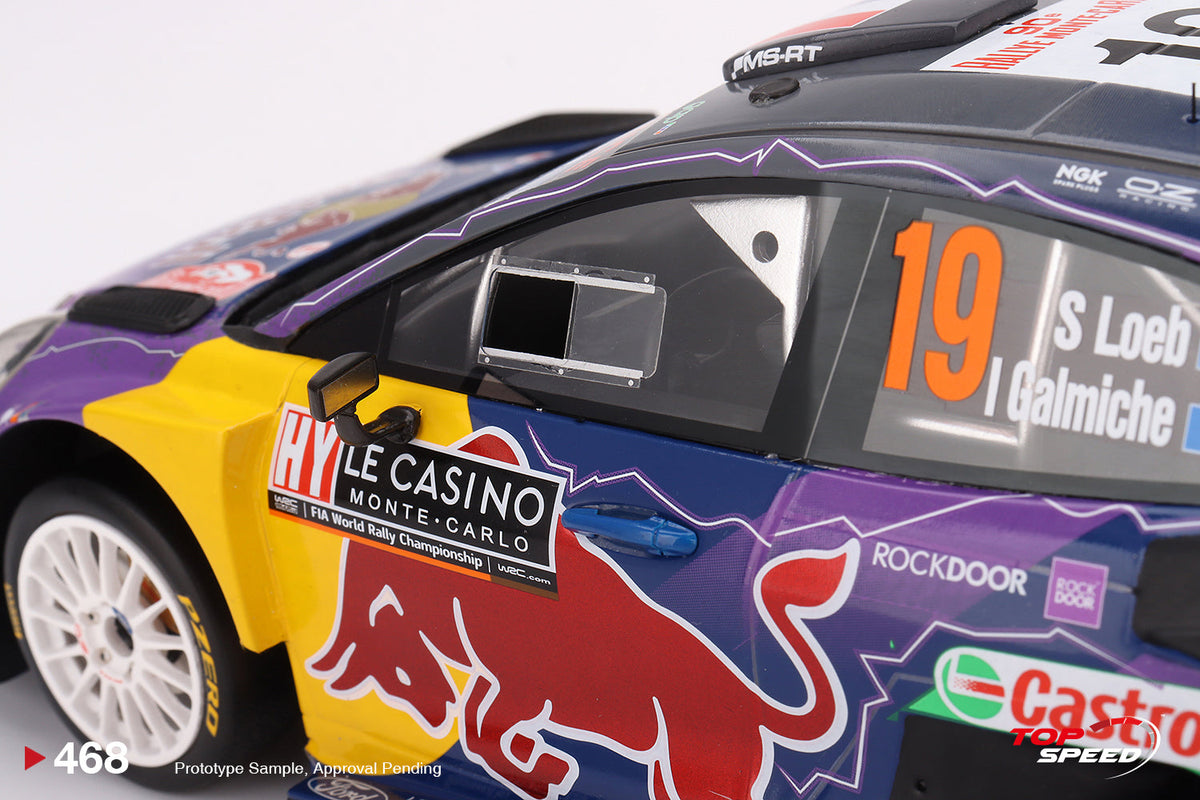 Topspeed 1:18 Ford Puma Rally1 #19 M-Sport Ford WRT 2022 Rally Monte Carlo Winner TS0468