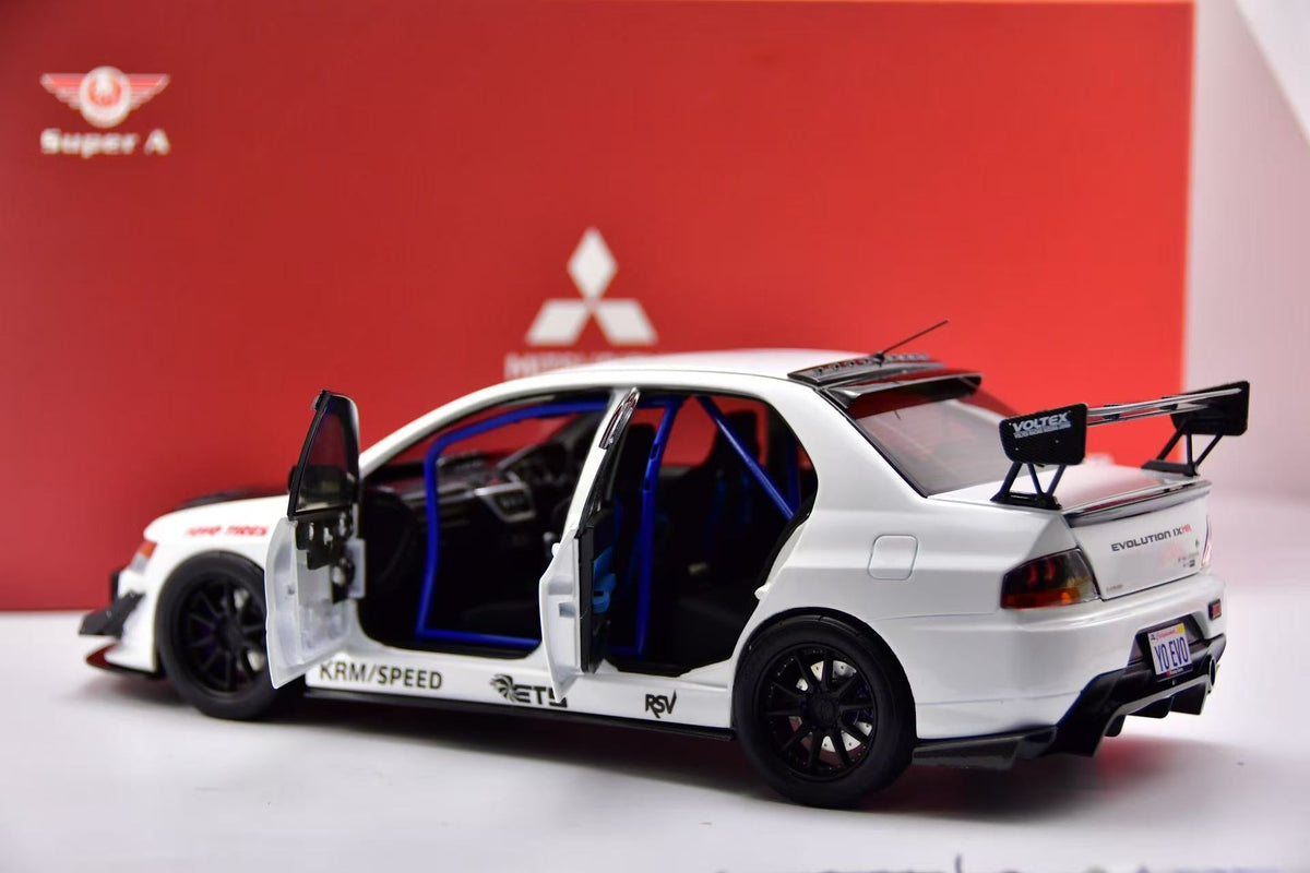 SUPER A 1:18 Mitsubishi EVO9 MR White FQ-360