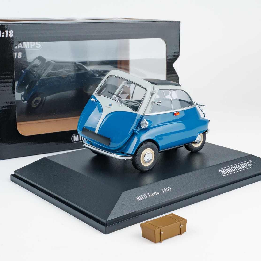 MINICHAMPS 1:18 BMW ISETTA - 1955 - Blue/White 110024000