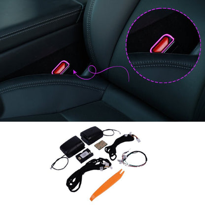 64-Color RGB Seat Belt Buckle Ambient Light Kit for Tesla Model 3 Highland & Model Y Juniper