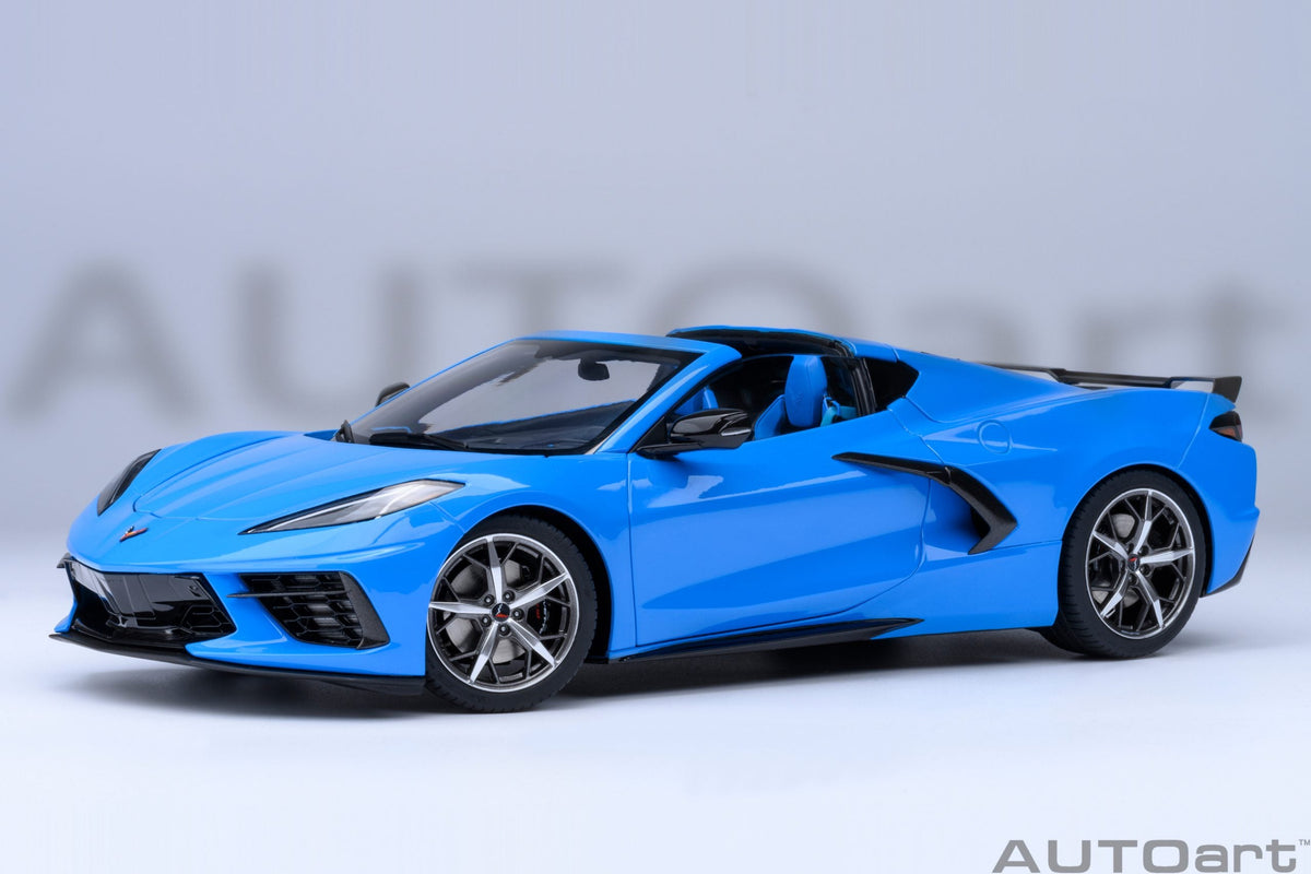 AUTOart 1:18 Chevrolet Corvette C8 Stingray Z51 in Rapid Blue 71281