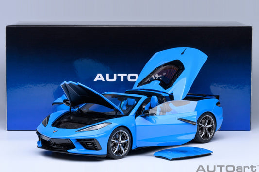 AUTOart 1:18 Chevrolet Corvette C8 Stingray Z51 in Rapid Blue 71281