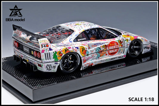 [Preorder] BBA model 1:18 Ferrari F40 LBWK Widebody Hand-Drawn Graffiti Livery