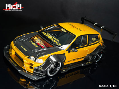 [Preorder] MCM 1:18 Honda Kevamannz 1996 EG6 Hatchback Wide  Body (5 Colours)