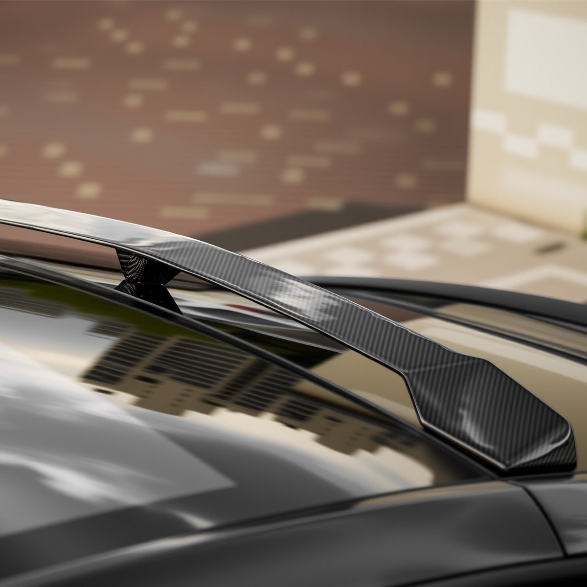 Dry Carbon Fiber Roof Spoiler for Model Y 2020-2026 | TESERY