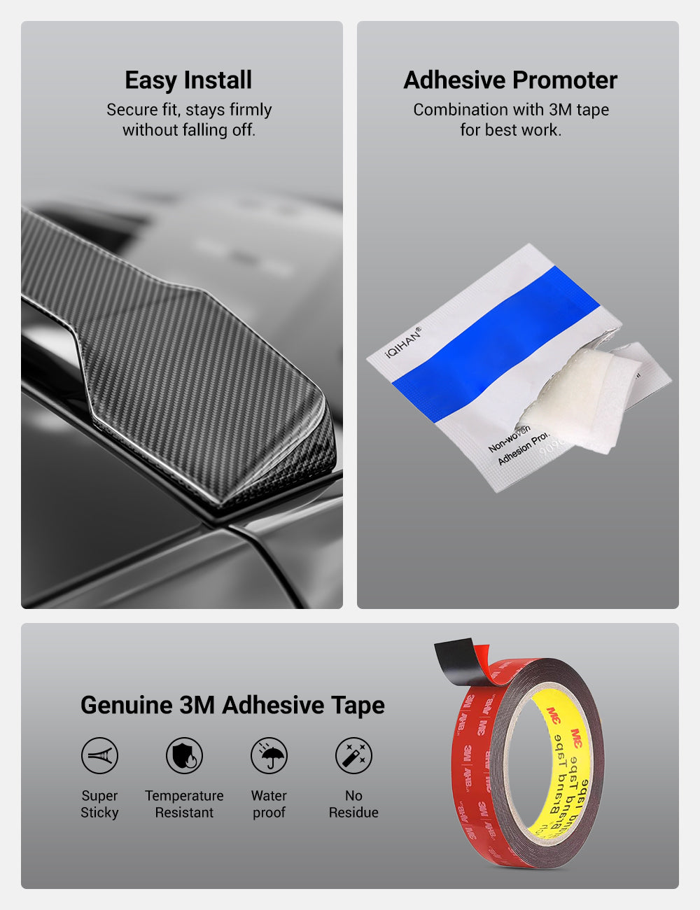 Dry Carbon Fiber Roof Spoiler for Model Y 2020-2026 | TESERY