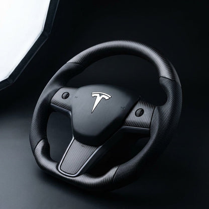 Carbon Fiber Sport Steering Wheel for Tesla Model 3 / Y 【Style 39】
