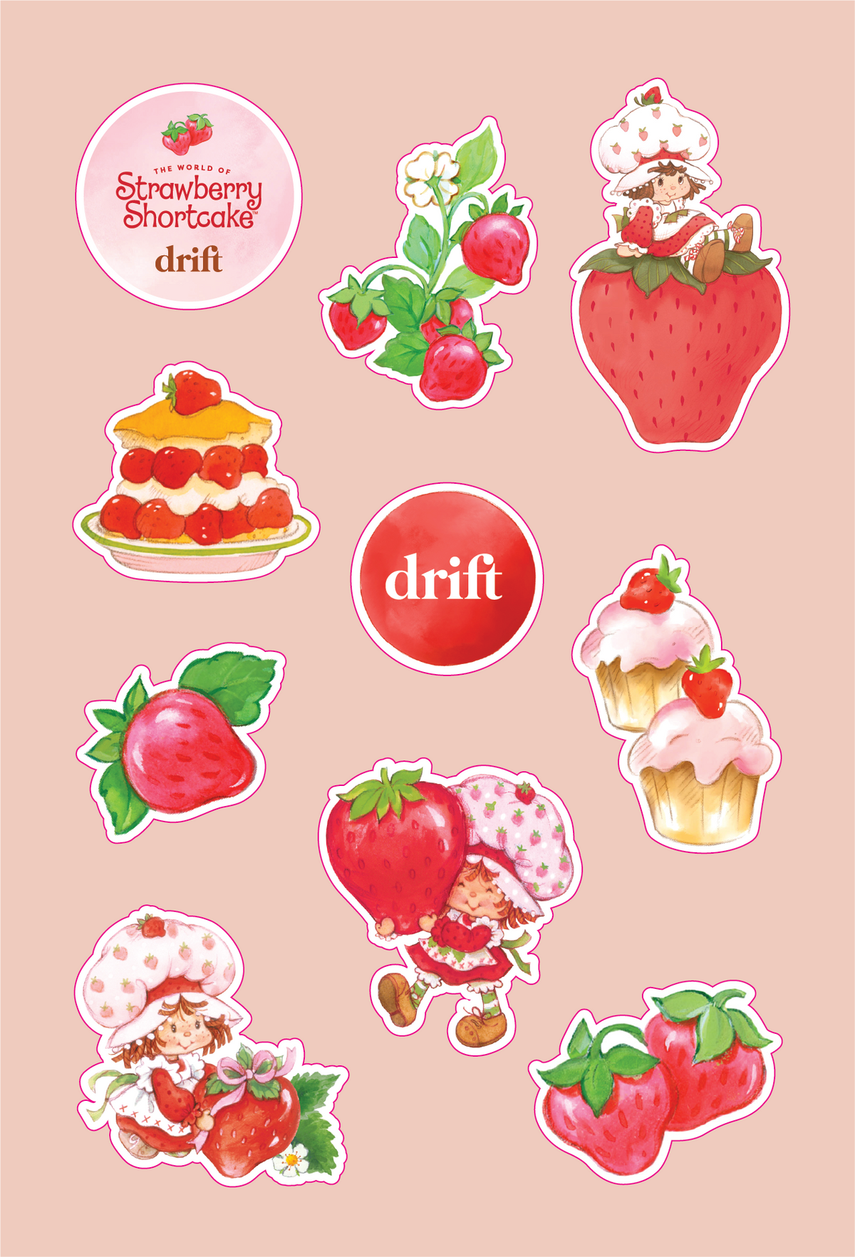 Strawberry Shortcake Sticker Sheet