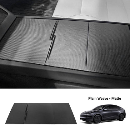 Dry Carbon Fiber Center Console Cover For Model Y Juniper / Model 3 Highland / Model YL