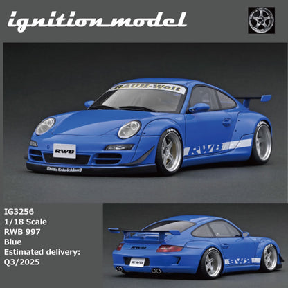 Ignition Model 1:18 Porsche RWB 997 Blue IG3256
