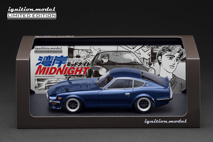 Ignition Model 1:18 NISSAN Fairlady Z (S30) Blue MIDNIGHT Devil's Z With Mr. Akio Asakura IG3591