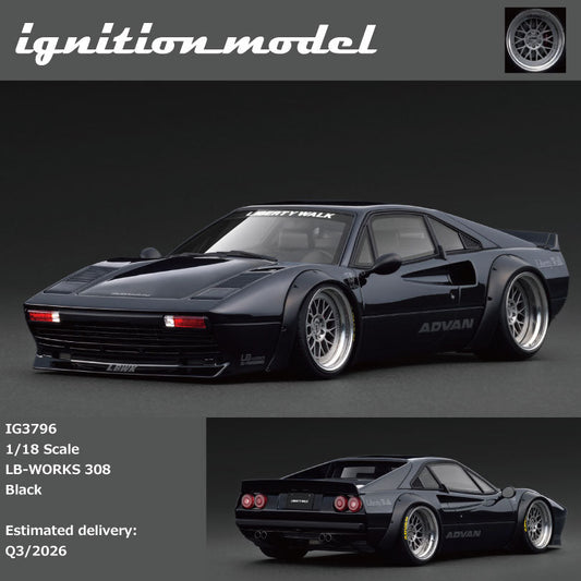Ignition Model 1:18 LB-WORKS 308 Black IG3796