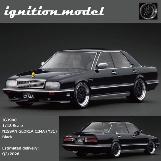 [Preorder] Ignition Model 1:18 NISSAN GLORIA CIMA (Y31) Black IG3900