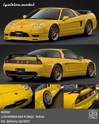 [Preorder] Ignition Model 1:18 Honda NSX-R (NA2) Yellow IG3910