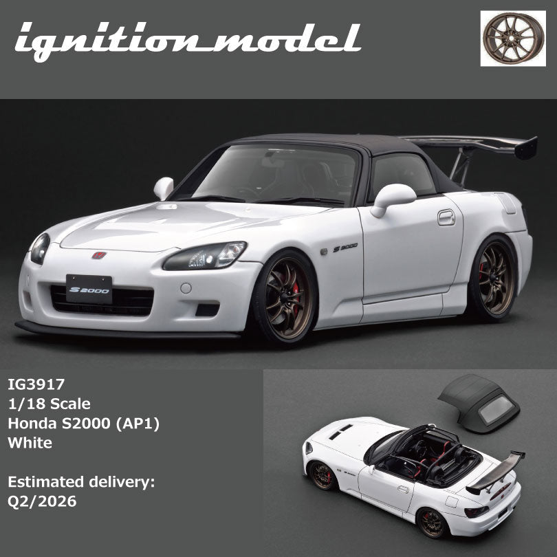 Ignition Model 1:18 Honda S2000 (AP1) White IG3917