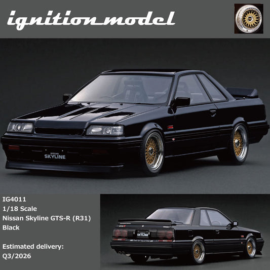 [Preorder] Ignition Model 1:18 Nissan Skyline GTS-R (R31) Black IG4011