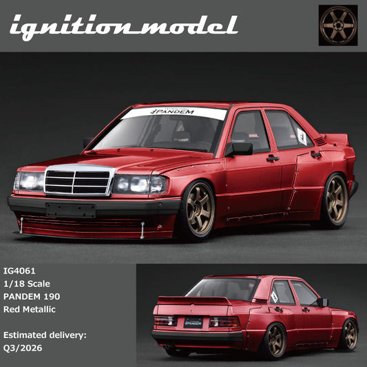 [Preorder] Ignition Model 1:18 PANDEM 190 Red Metallic IG4061
