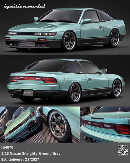 [Preorder] Ignition Model 1:18 Nissan Sileighty Green-Grey IG4070