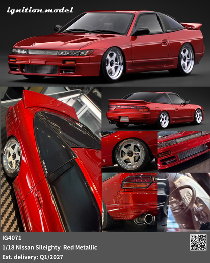[Preorder] Ignition Model 1:18 Nissan Sileighty Red Metallic IG4071