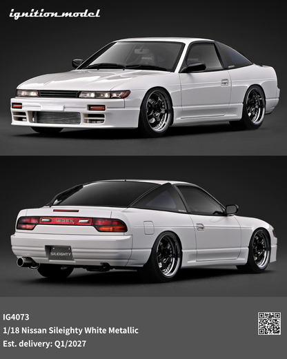 [Preorder] Ignition Model 1:18 Nissan Sileighty White Metallic IG4073