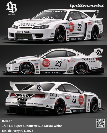 [Preorder] Ignition Model 1:18 LB-Super Silhouette S15 SILVIA White IG4137