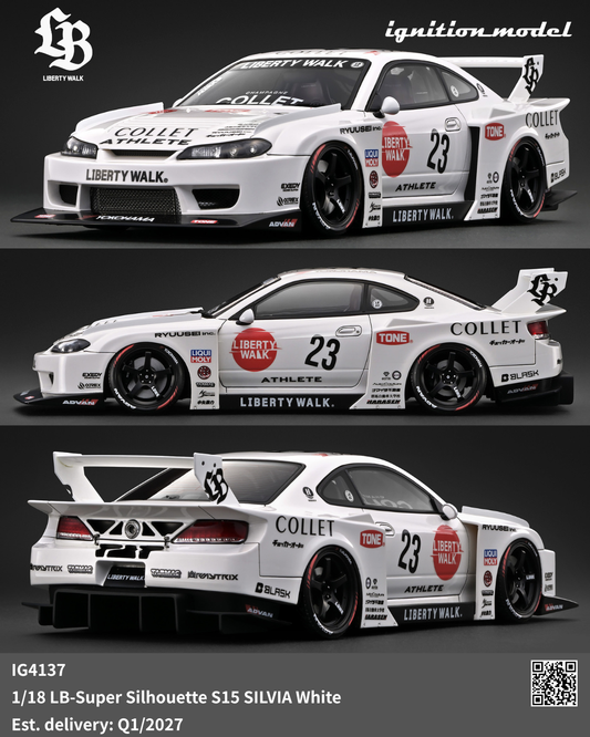 [Preorder] Ignition Model 1:18 LB-Super Silhouette S15 SILVIA White IG4137