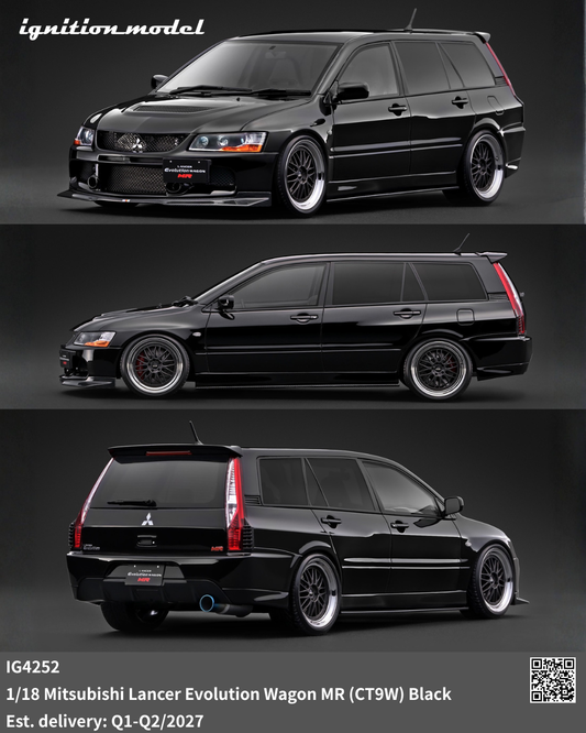 [Preorder] Ignition Model 1:18 Mitsubishi Lancer Evolution Wagon MR (CT9W) Black IG4252