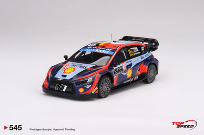 Topspeed 1:18 Hyundai i20 N Rally1 2023 Rally MonteCarlo 3rd Place #11