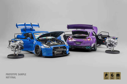 PGM 1:18 LB-WORKS NISSAN GT-R R35 Fully Openable (2 Colours)