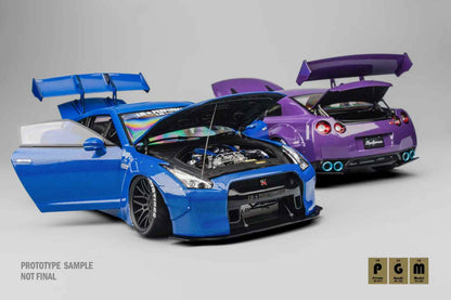 PGM 1:18 LB-WORKS NISSAN GT-R R35 Fully Openable (2 Colours)