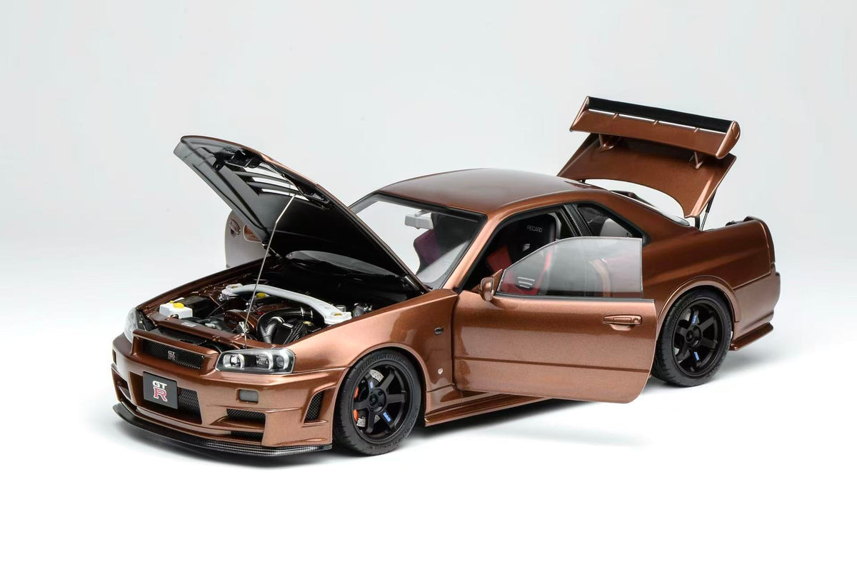 Motorhelix 1:18 Nissan Skyline GT-R (R34) CUSTOMIZED VERSION