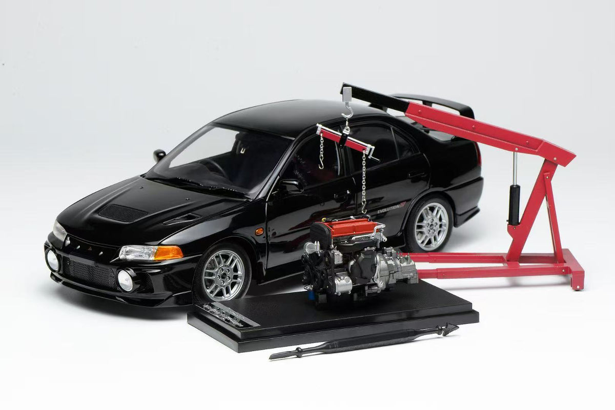 MOTORHELIX 1:18 Mitsubishi Lancer Evolution IV - Pirens Pearl Black M84002