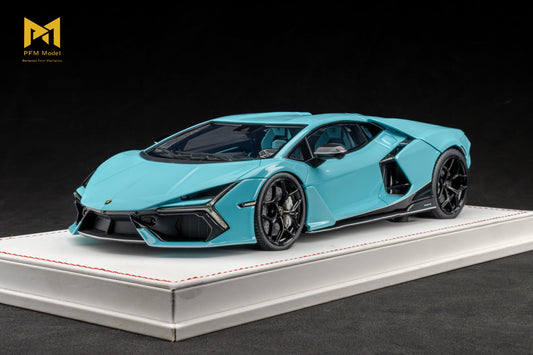 PFM Perfected Form Mechanics 1:18 Lamborghini Revuelto Tiffany Blue