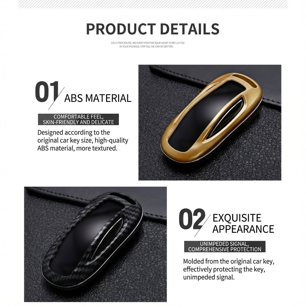 ABS Key Fob Cover for Tesla Model S & Model X | Waterproof & Signal Friendly