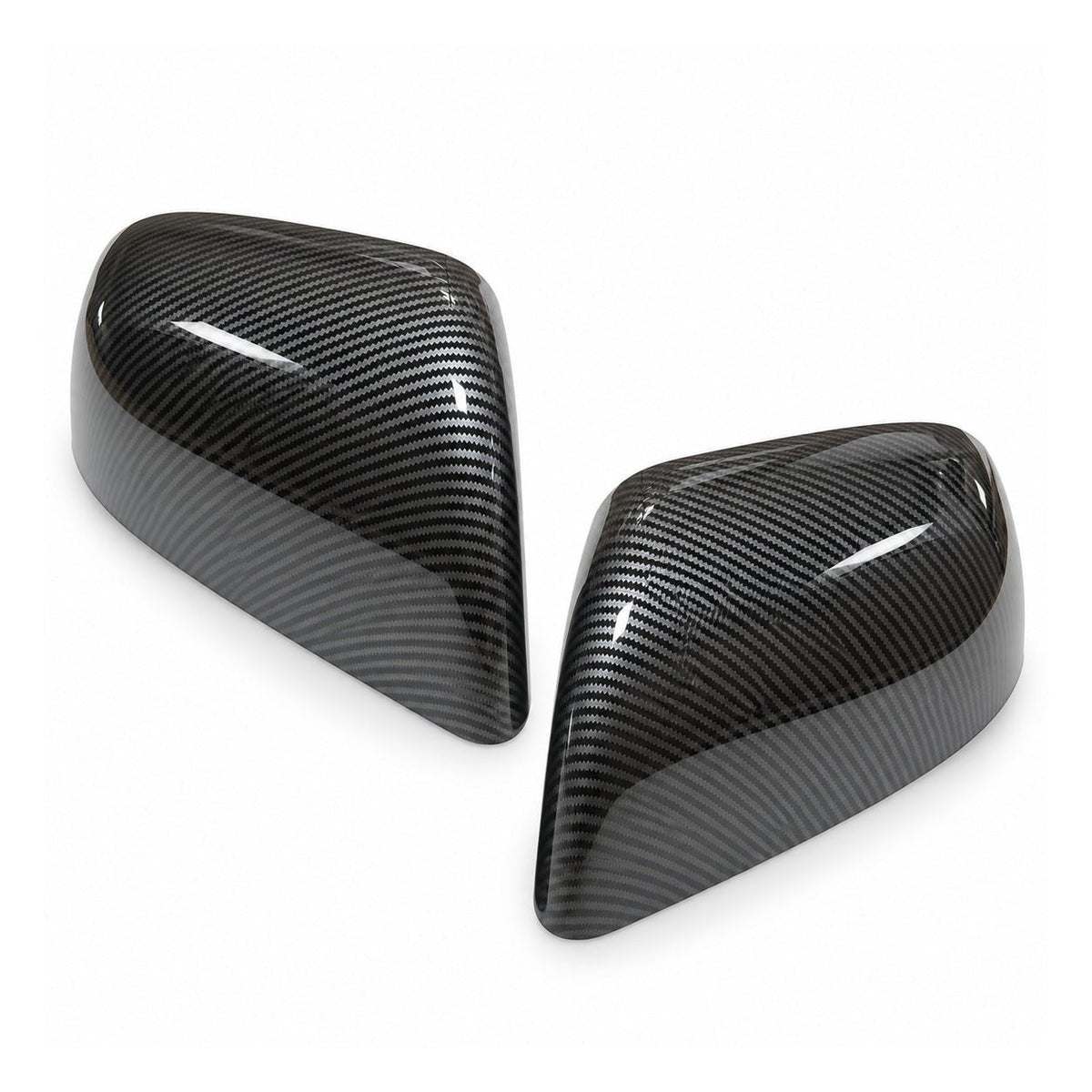 ABS Mirror Covers for Model 3/Y | 4 Finishes | 3M Tape | Scratch Protection | 3 Versions