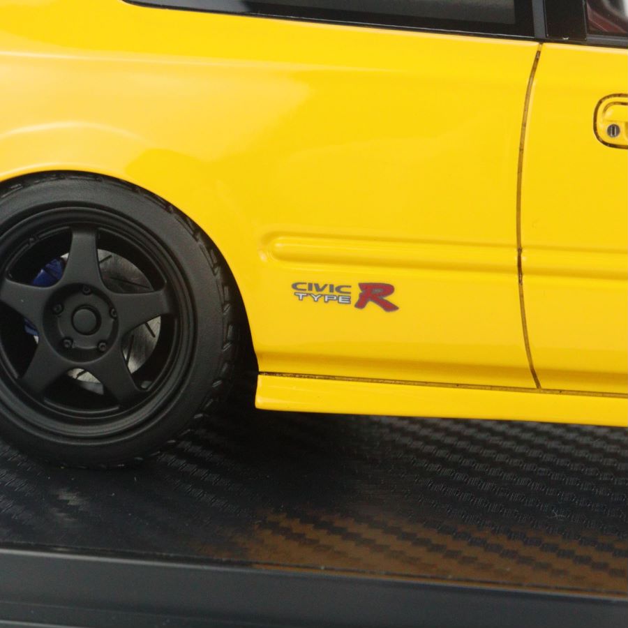 Ignition Model 1:18 Honda Civic (EK9) Type R Yellow IG2676