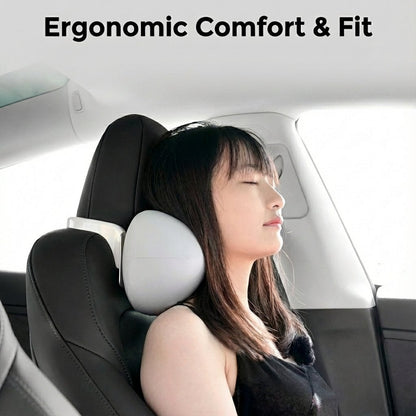Adjustable SPA Memory Foam Headrest - 10cm Vertical Adjustment for Model 3/Y
