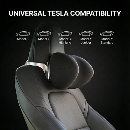Adjustable SPA Memory Foam Headrest - 10cm Vertical Adjustment for Model 3/Y