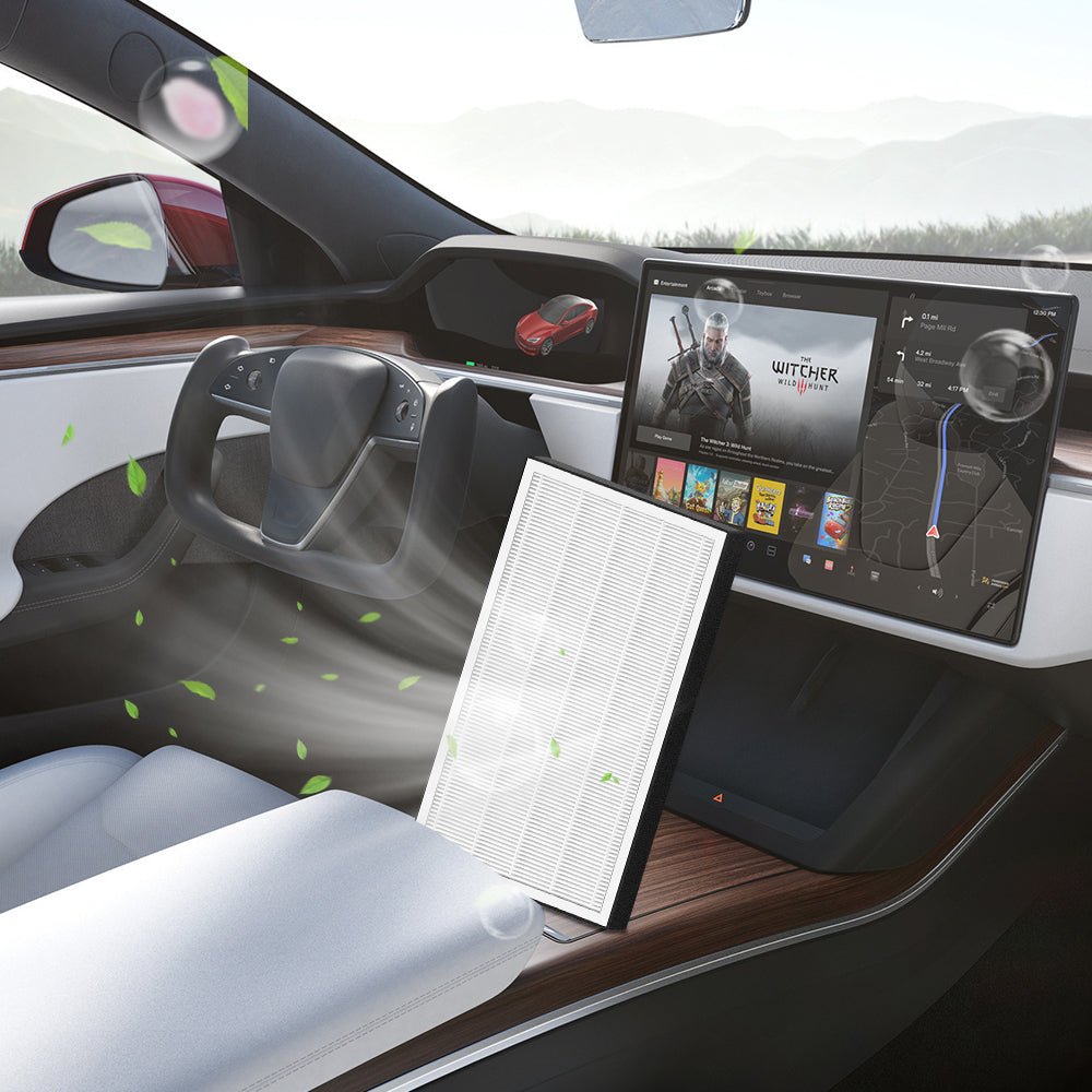 Activated Carbon Cabin Air Filter for Model S | HEPA PM2.5 Filtration