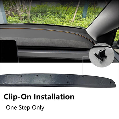 Alcantara Dashboard Replacement for Tesla Model Y Juniper / Model 3 Highland | Premium Matte Finish