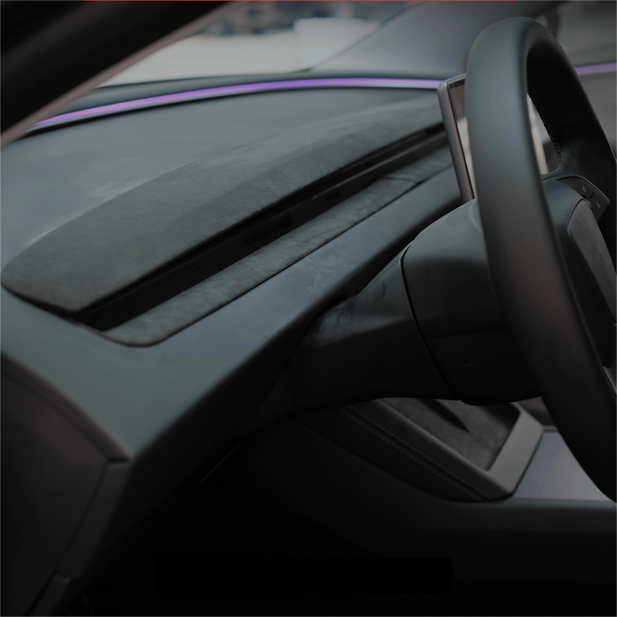 Alcantara Dashboard Replacement for Tesla Model Y Juniper / Model 3 Highland | Premium Matte Finish
